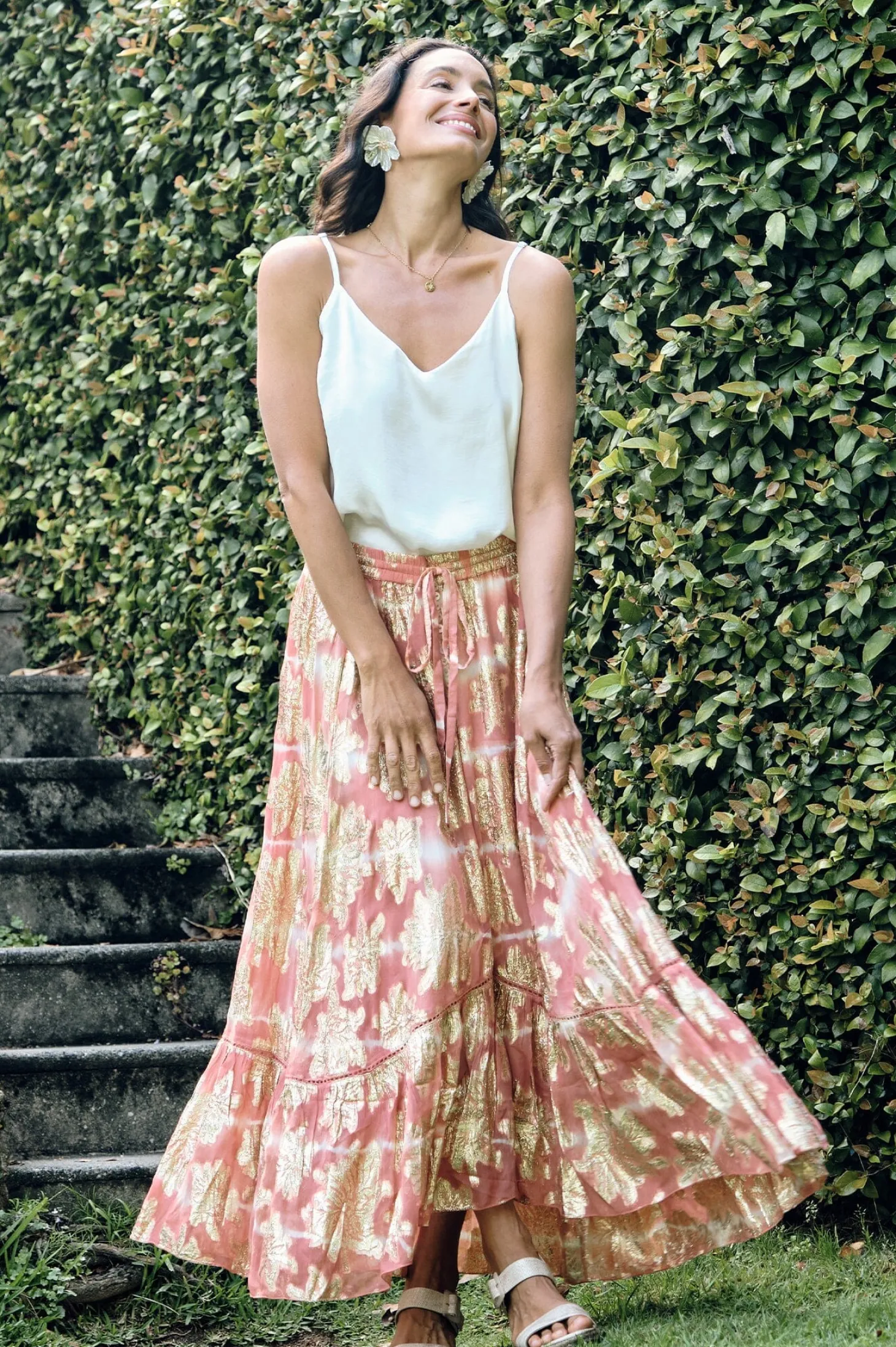 Fashion Carolina Halina Skirt in Blush