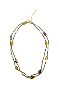 Shop Carolina Hebe Necklace Mauve
