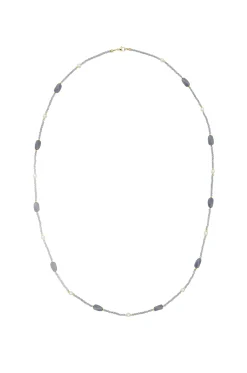 Fashion Carolina Hebe Necklace Slate Grey