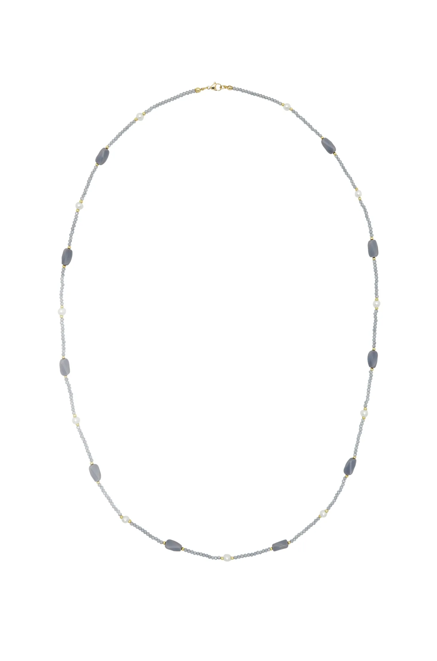 Fashion Carolina Hebe Necklace Slate Grey