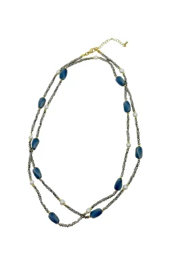 Fashion Carolina Hebe Necklace Slate Grey