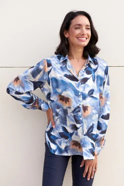 Shop Carolina Isla Collared Long Sleeve Shirt