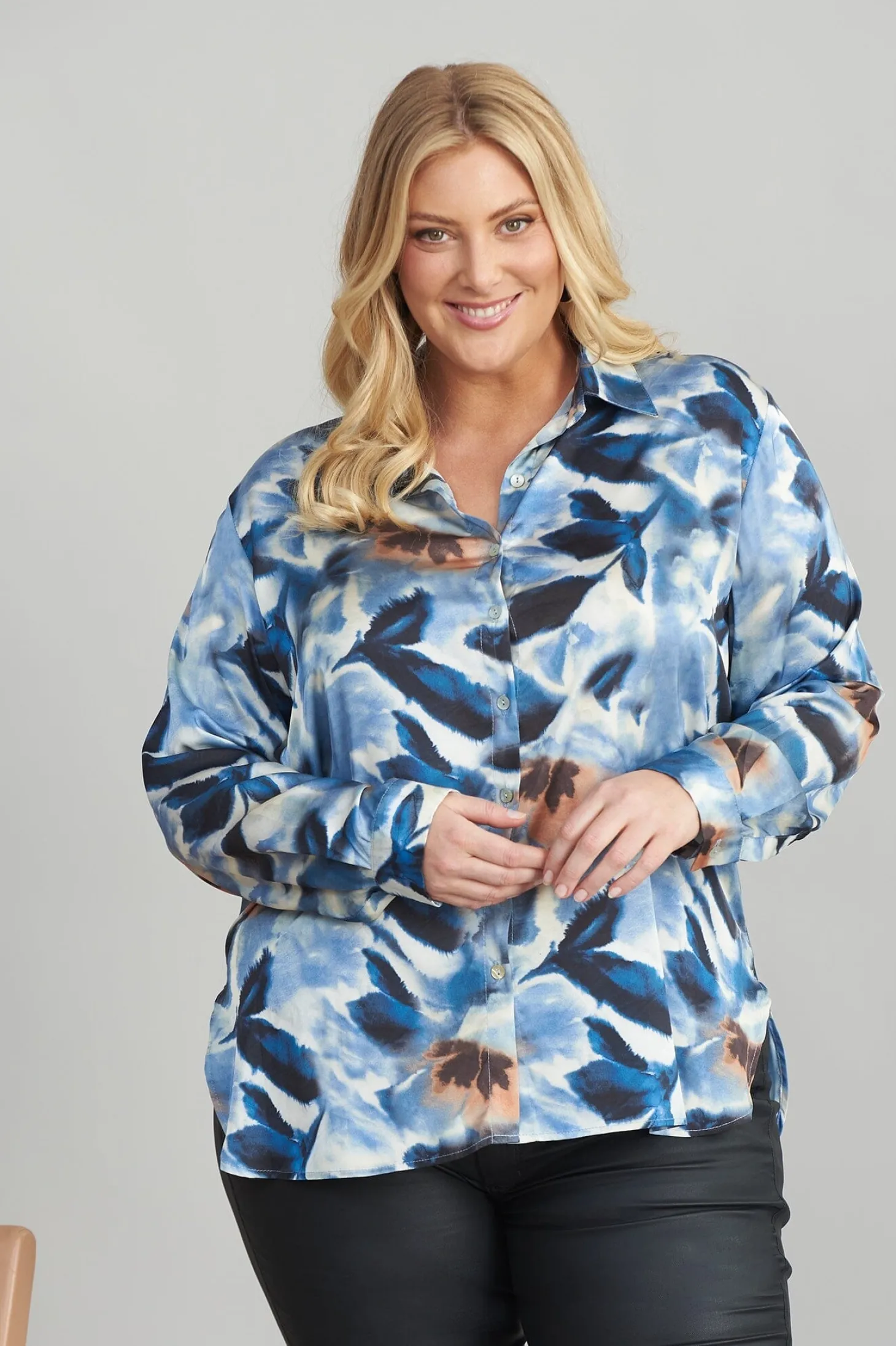Shop Carolina Isla Collared Long Sleeve Shirt
