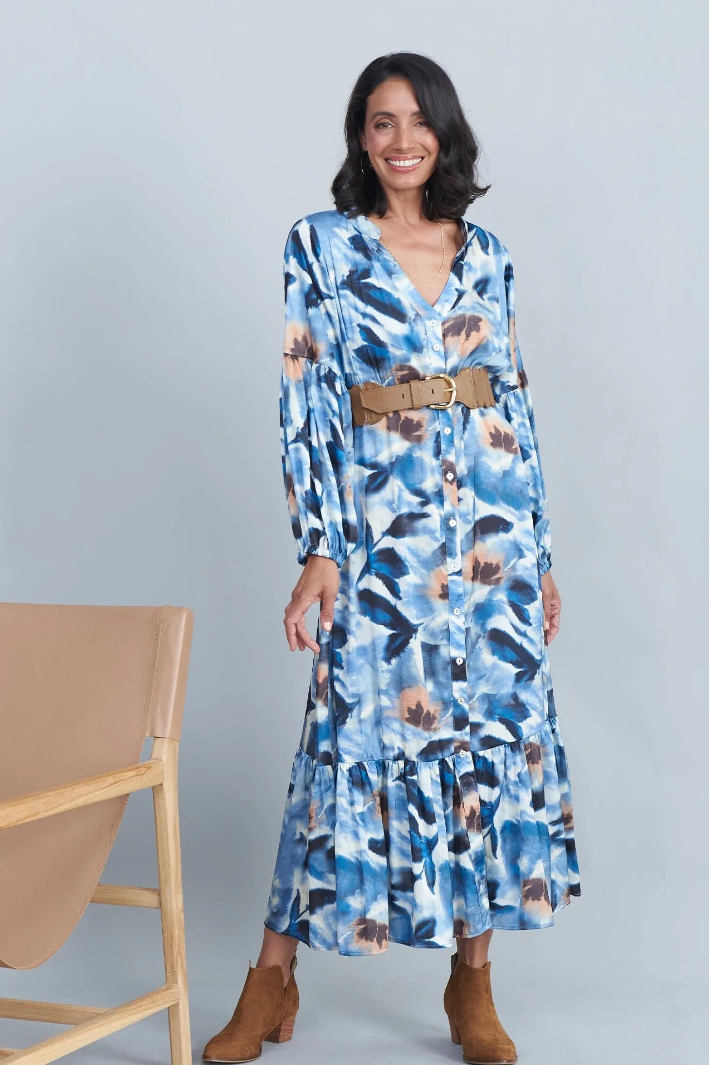 Online Carolina Isla Long Sleeve Dress
