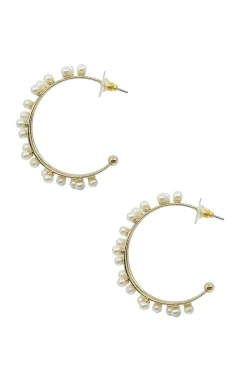 Best Carolina Jasmyne Pearl Earrings Gold