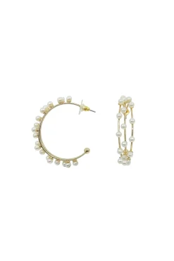 Best Carolina Jasmyne Pearl Earrings Gold