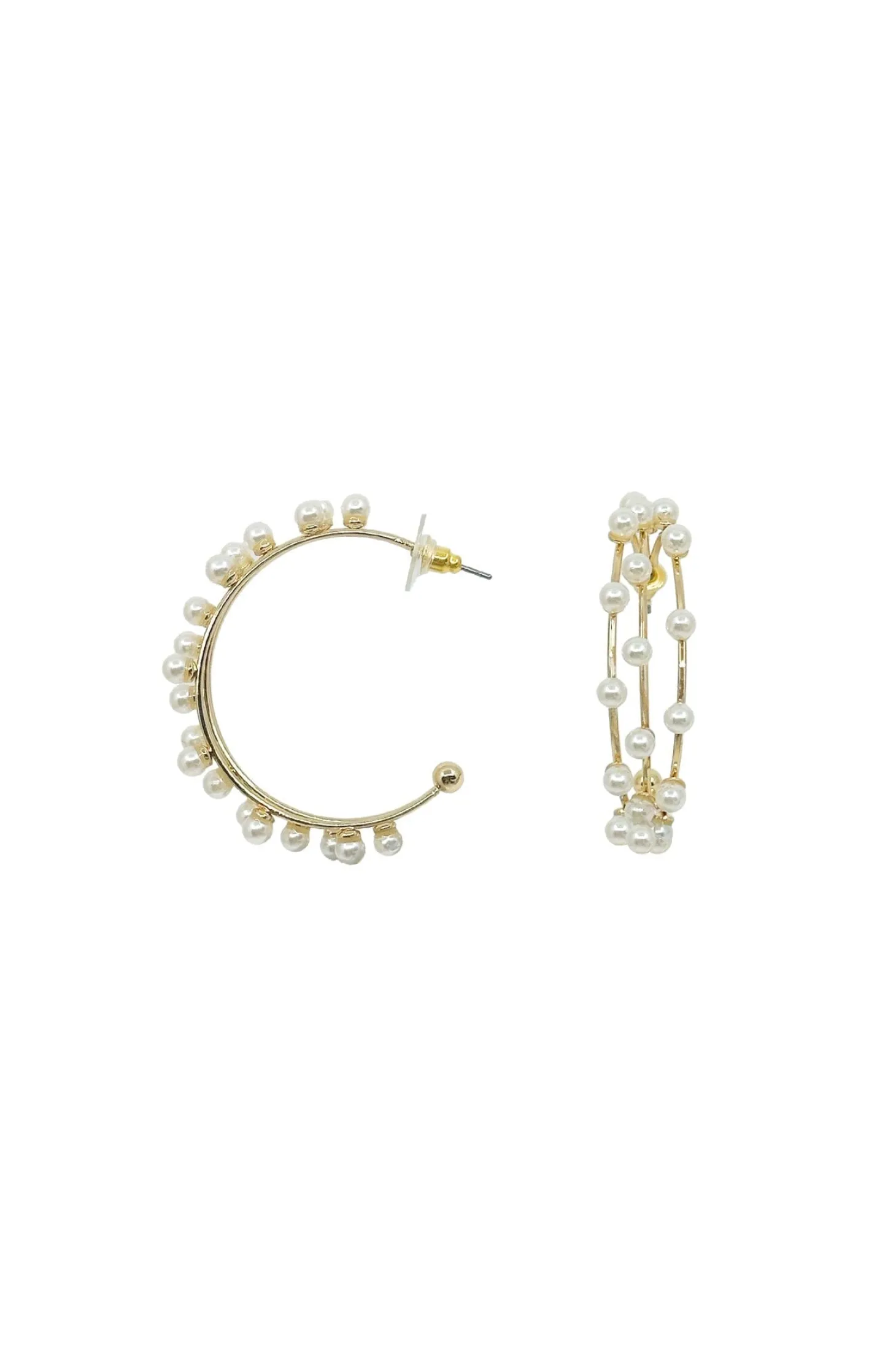 Best Carolina Jasmyne Pearl Earrings Gold