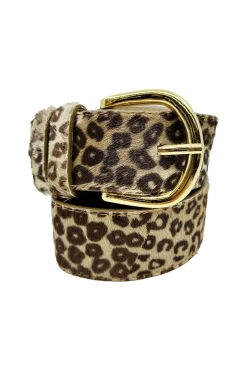 Flash Sale Carolina Jeans Belt Cowhide Leather Leopard