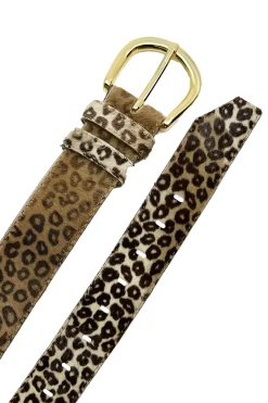 Flash Sale Carolina Jeans Belt Cowhide Leather Leopard