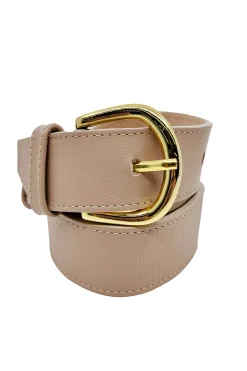 Online Carolina Jeans Belt Nude Soft Leather