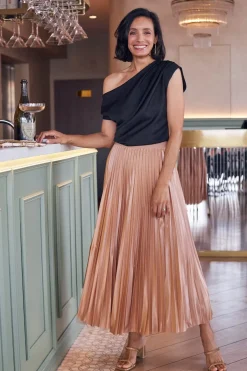 Cheap Carolina Jemma Reversible Skirt Champagne