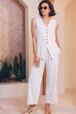 Clearance Carolina Jocelyn Vest Oatmeal-Pre Order