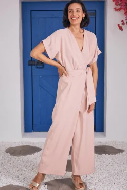 Hot Carolina Jude Jumpsuit Blush-Pre Order