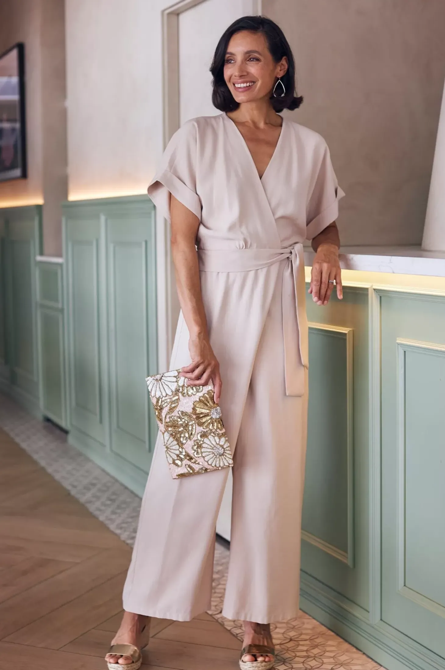 Flash Sale Carolina Jude Jumpsuit Ivory - Pre Order