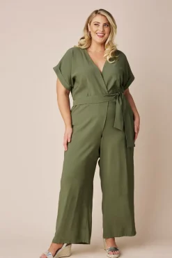 Flash Sale Carolina Jude Jumpsuit Olive