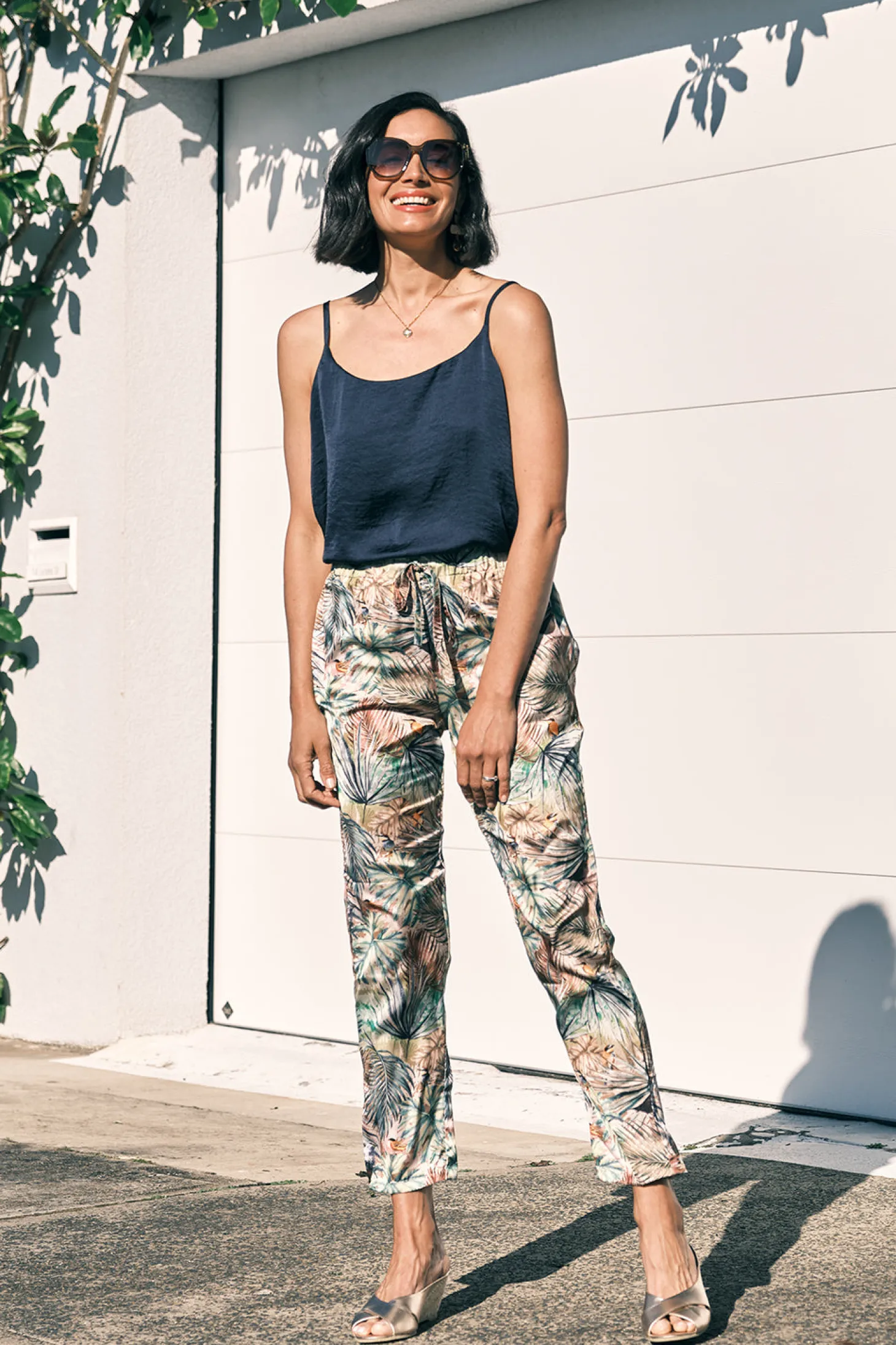 Shop Carolina Kalea Tie Waist Pants