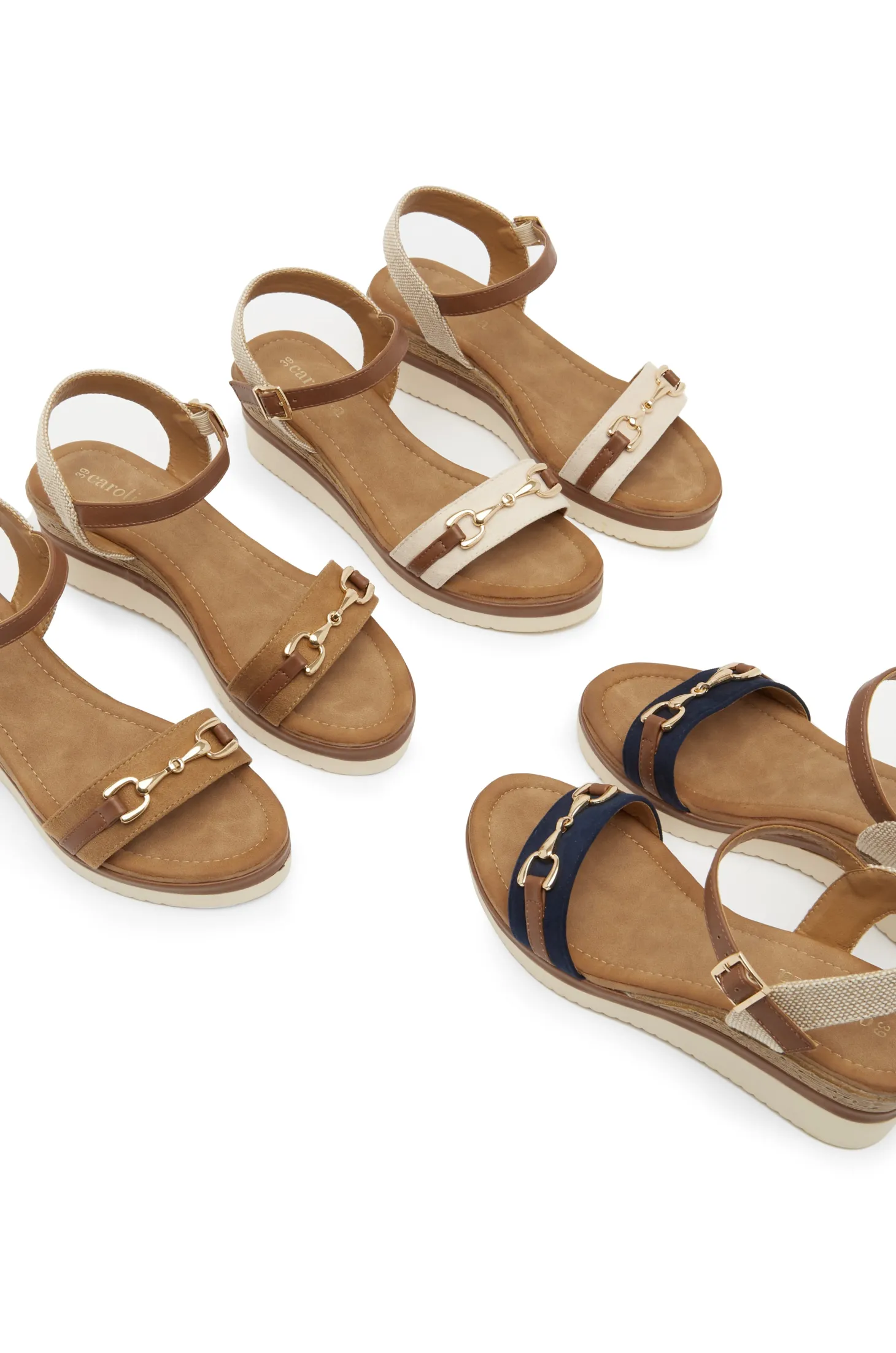 Shop Carolina Kassandra Wedges Tan