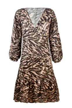 Best Sale Carolina Kenza  Animal Print Dress