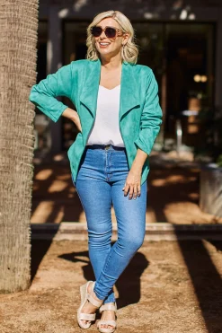 Shop Carolina Kirsten Jacket Emerald