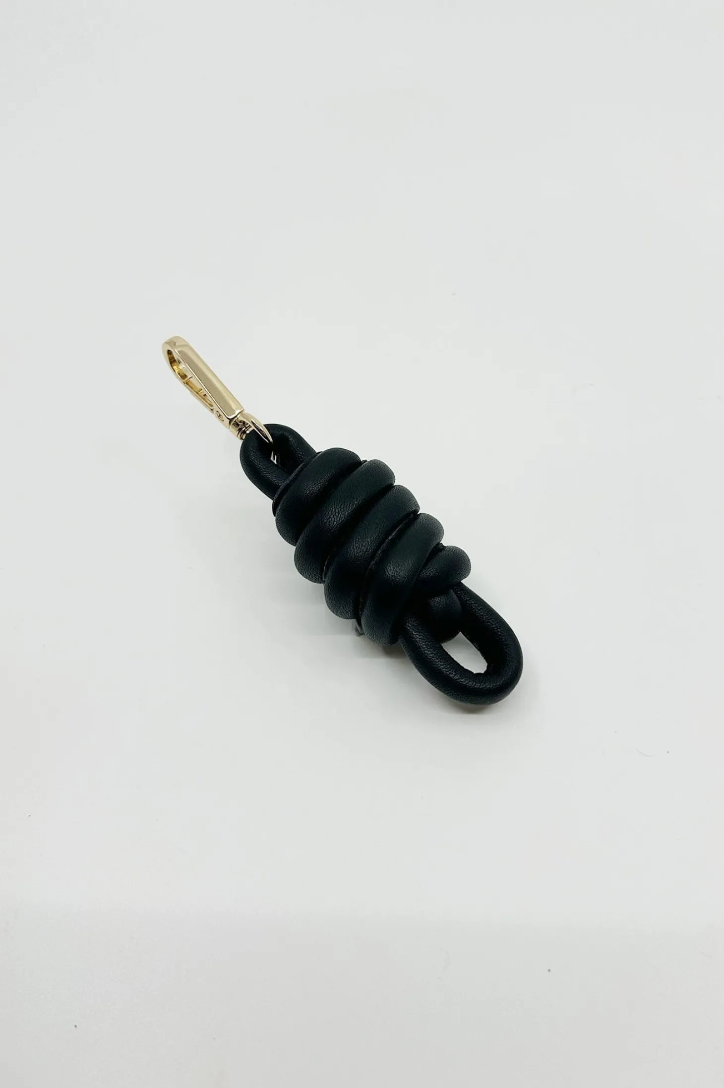 Best Carolina Knot Keyring Soft Leather Black