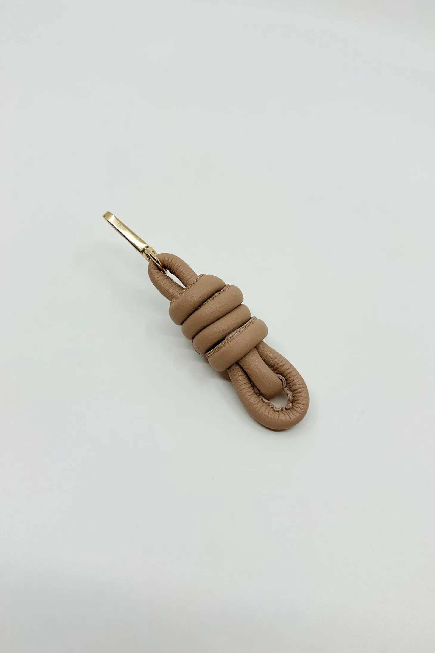 Best Carolina Knot Keyring Soft Leather Nude