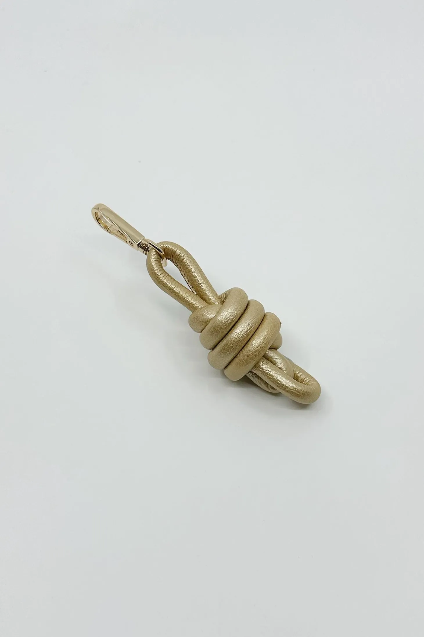 Best Carolina Knot Keyring Soft Leather Gold