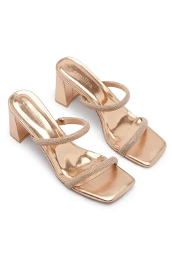 Hot Carolina Krissy Heels Rose Gold