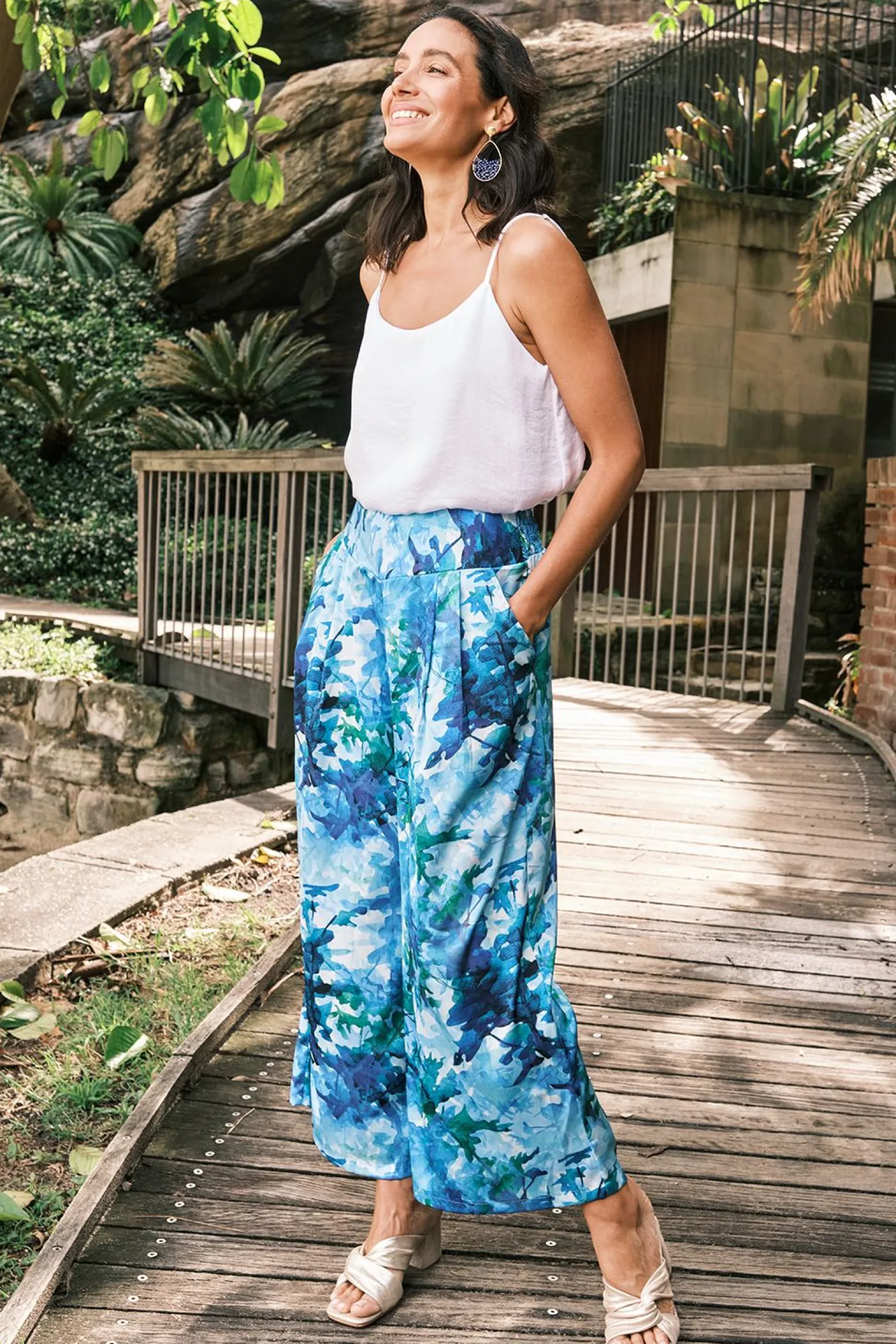 Hot Carolina Laila Wide Pants Navy