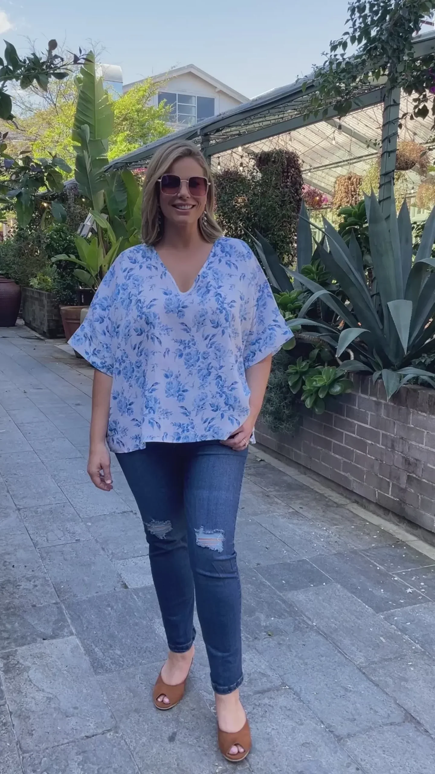Flash Sale Carolina Lani Pure Linen Top