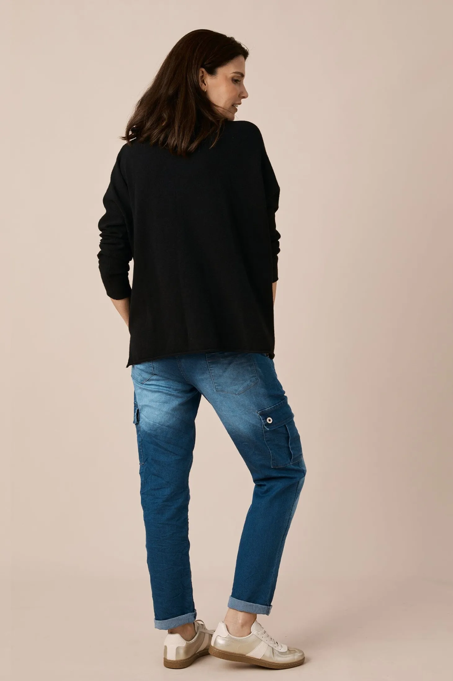Cheap Carolina Leslie Blue Denim Jogger