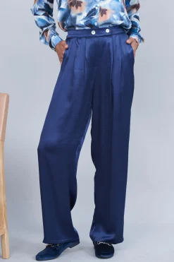 New Carolina Letitia Wide Leg Pants Navy