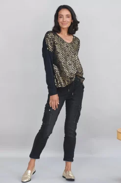 Best Sale Carolina Lillian Black Denim Jogger