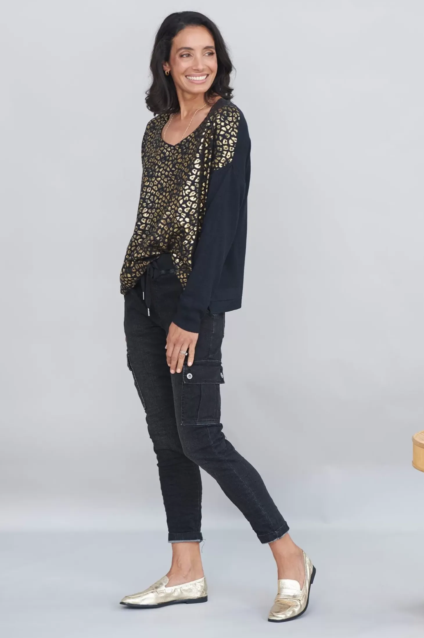 Best Sale Carolina Lillian Black Denim Jogger