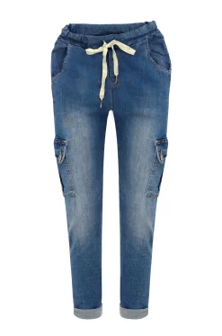 Fashion Carolina Lillian Blue Denim Jogger