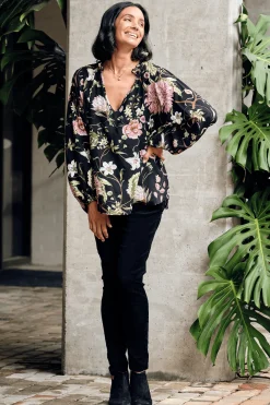 Cheap Carolina Lorenza Floral Long Sleeve Top