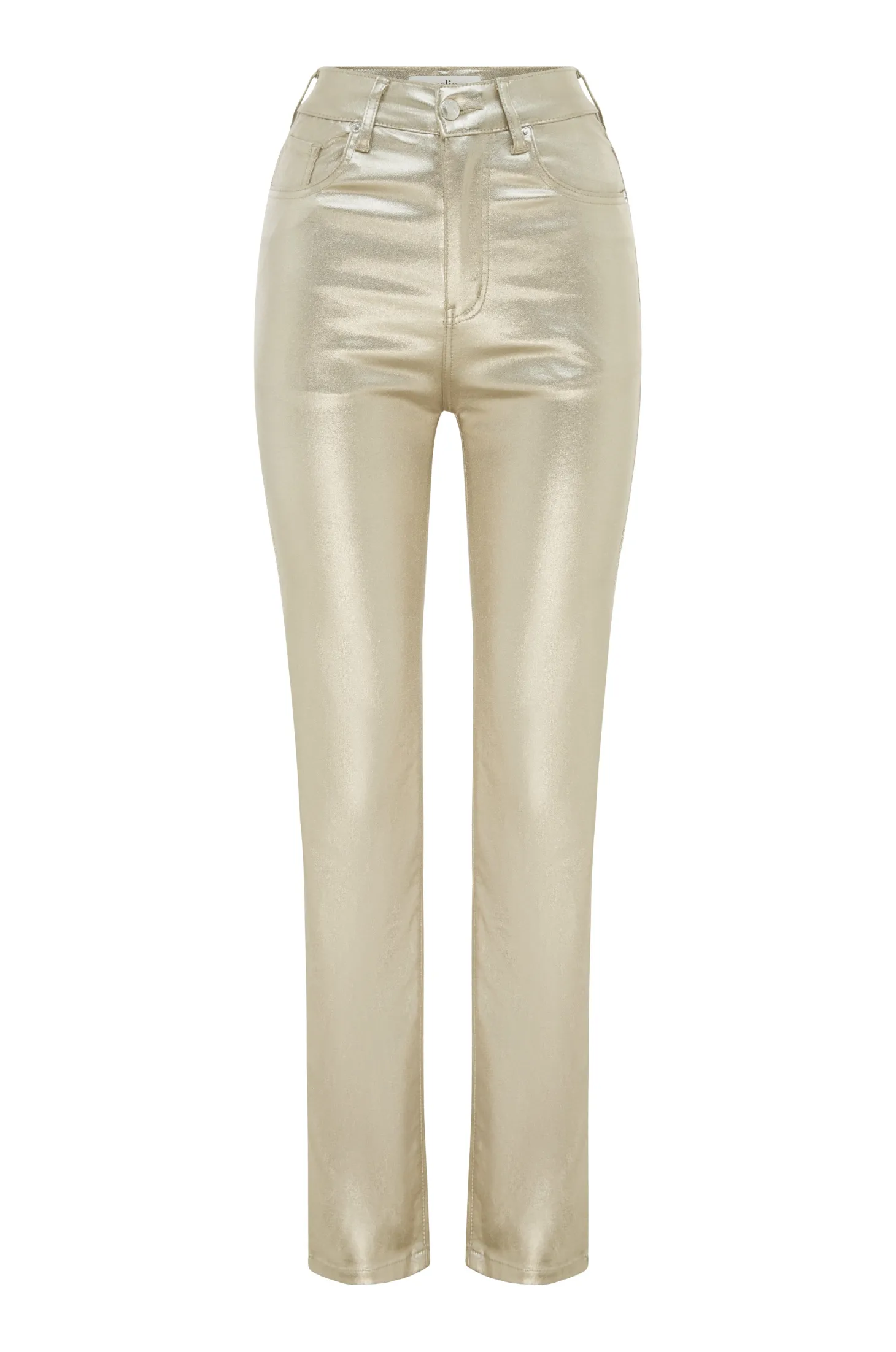 Flash Sale Carolina Lucia Metallic Gold Jeans