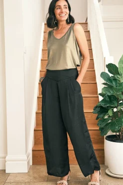 Best Sale Carolina Lucinda Wide Leg Pants Black