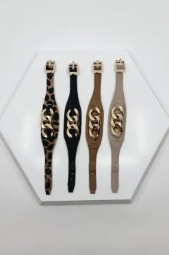 Best Sale Carolina Madelyn Leather Bracelet Giraffe