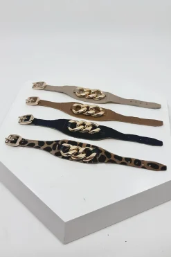 Store Carolina Madelyn Leather Bracelet Nude