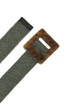 Shop Carolina Mahana Elasticised Belt Olive