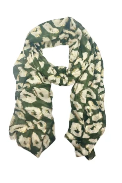 Flash Sale Carolina Makena Modal Scarf Olive with Gold