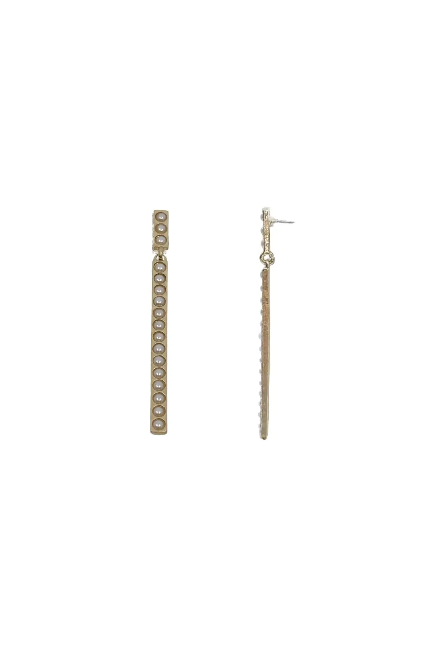 Store Carolina MaryEllen Pearl Earrings Gold