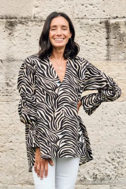 Flash Sale Carolina Miya Safari Top Ivory