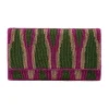 Discount Carolina Namira Sequinned Clutch Bag Green/Pink
