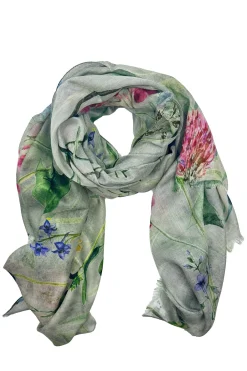 Fashion Carolina Naya Floral Modal Scarf Aloe