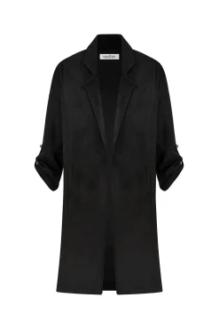 Best Carolina Nebraska Jacket Black Faux Suede