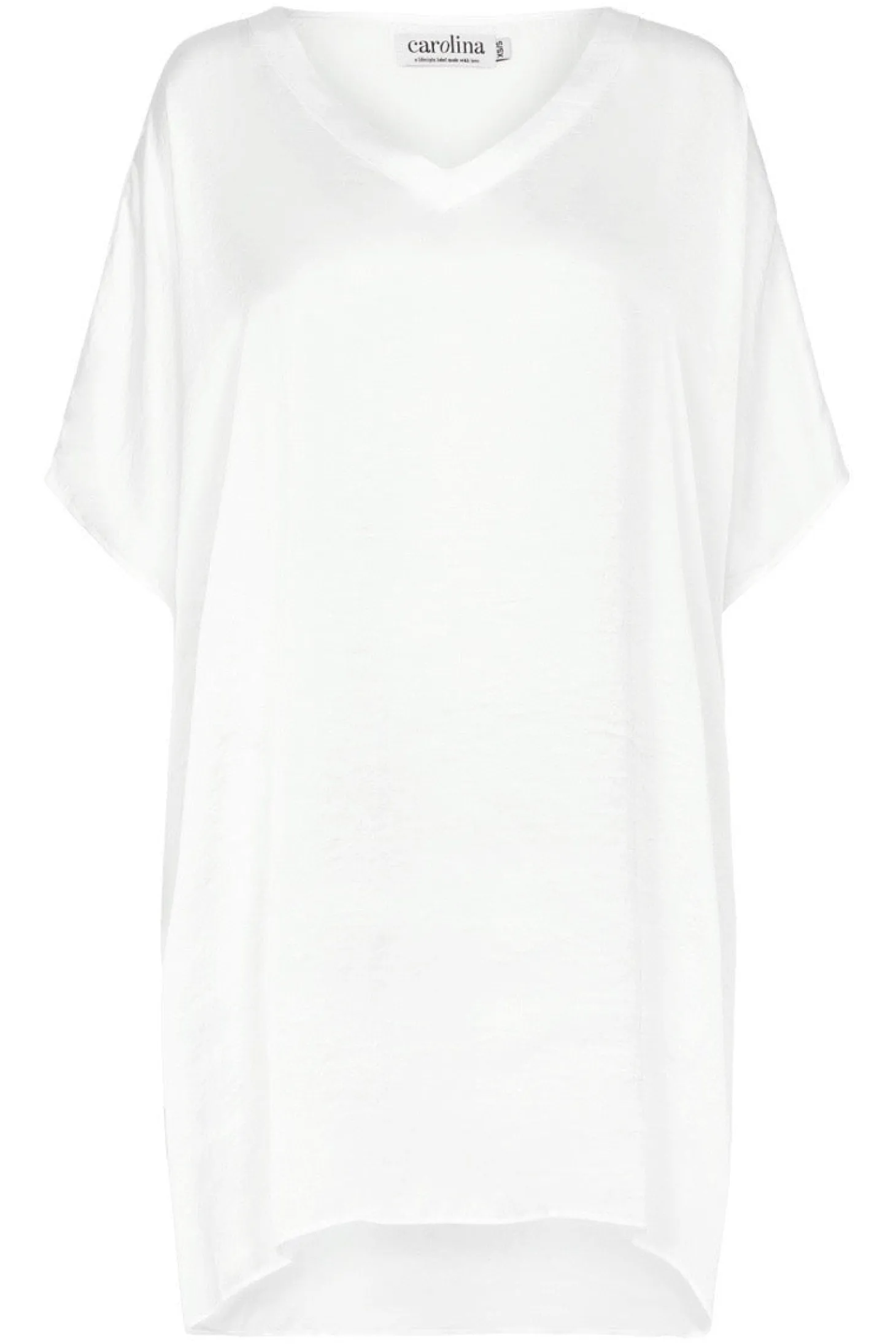 Shop Carolina Nice Tunic White with V neck