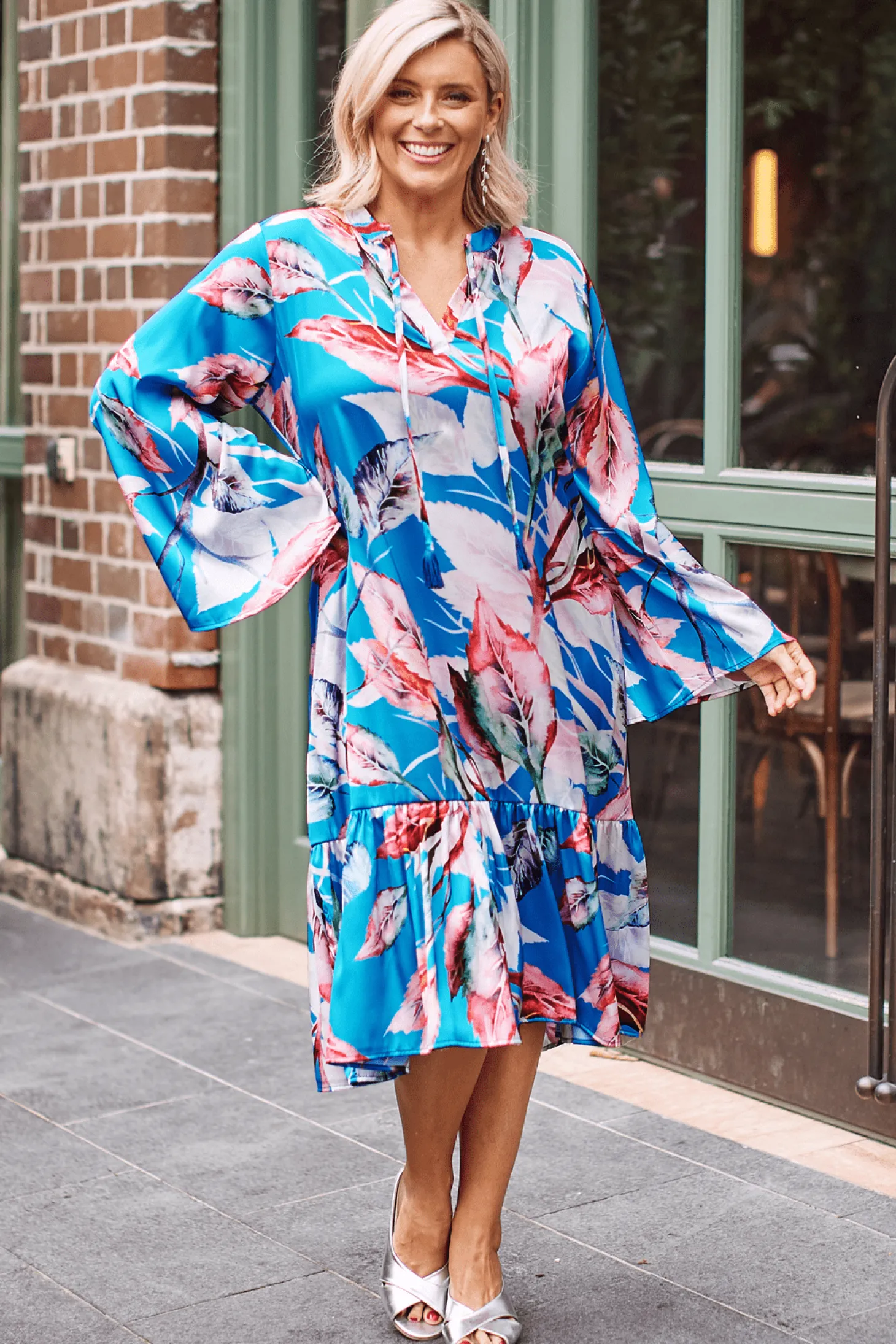 Hot Carolina Nomi Long Sleeve Dress