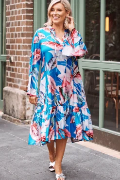 Hot Carolina Nomi Long Sleeve Dress