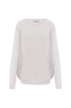 Discount Carolina Oriana Light Knitwear Ivory Shimmer